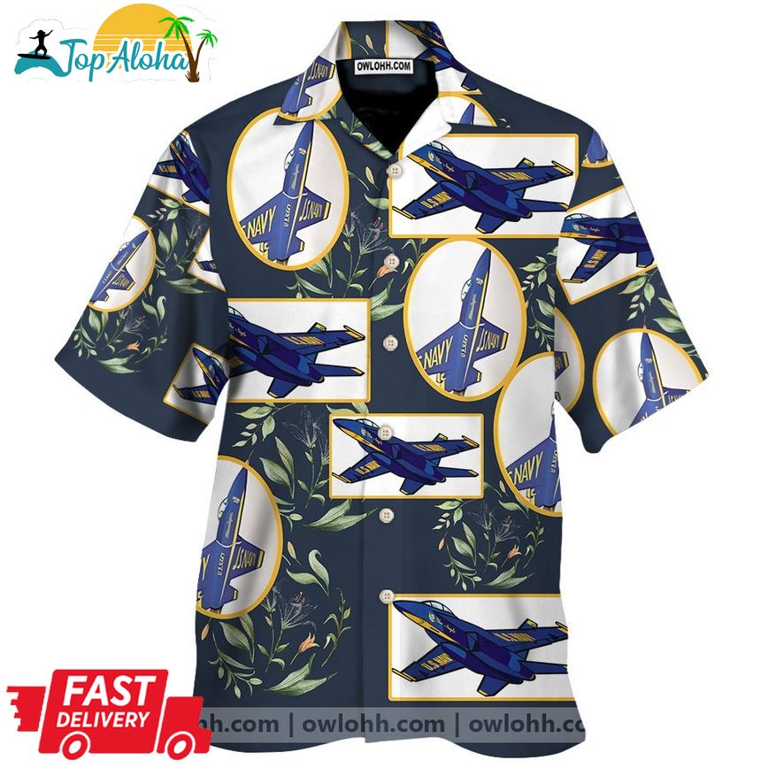 Blue Angels Us Navy Hawaiian Shirt | Adult |