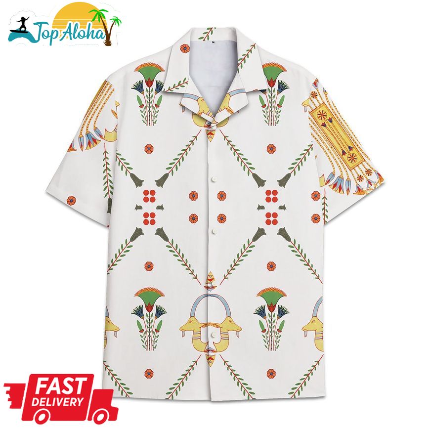 Hawaiian Shirt Egyptian Patterns All Over Print